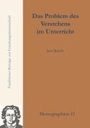 Vorderes Coverbild Das Problem des Verstehens im Unterricht