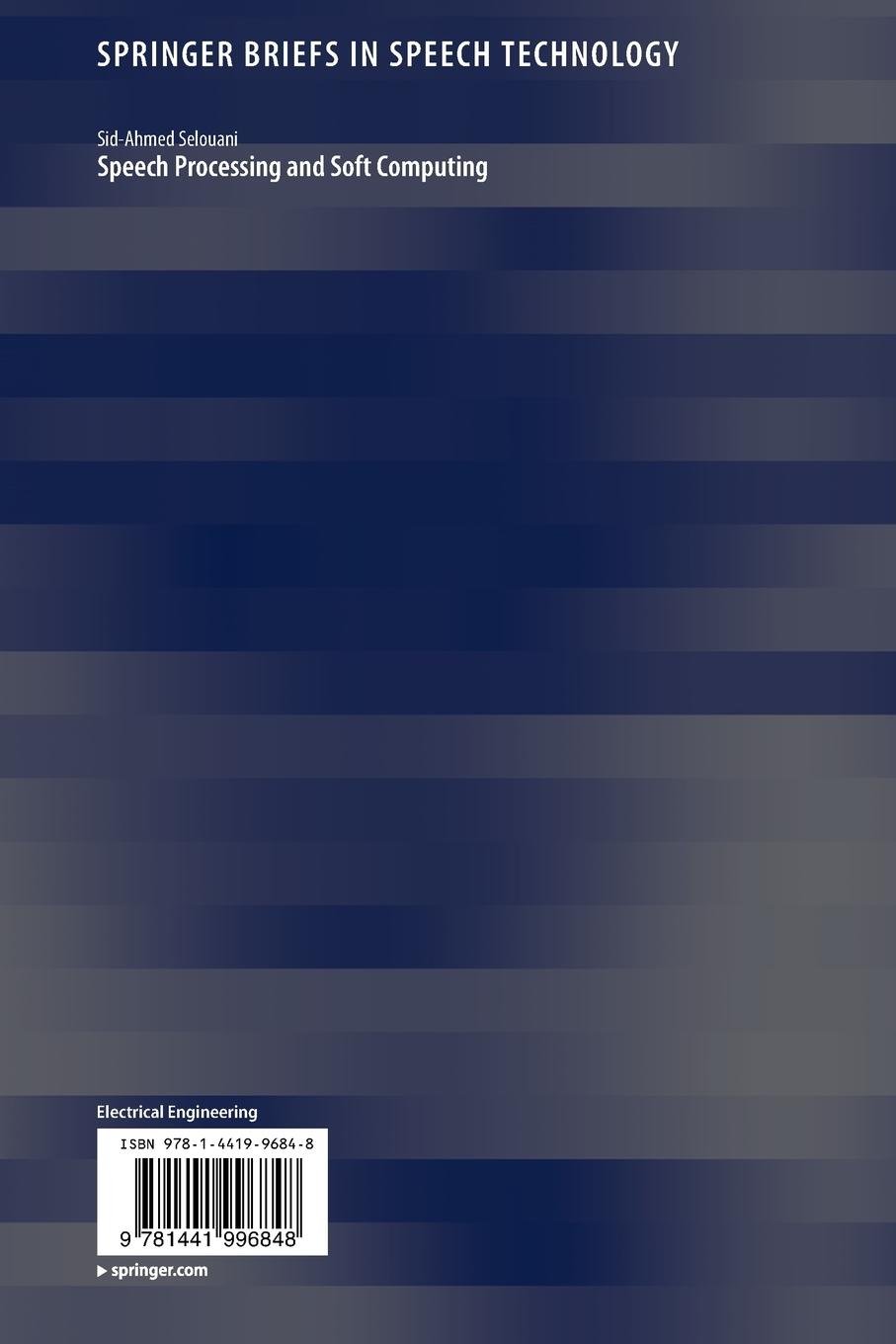 Rückseitencover Speech Processing and Soft Computing