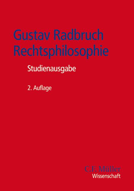 Vorderes Coverbild Gustav Radbruch - Rechtsphilosophie