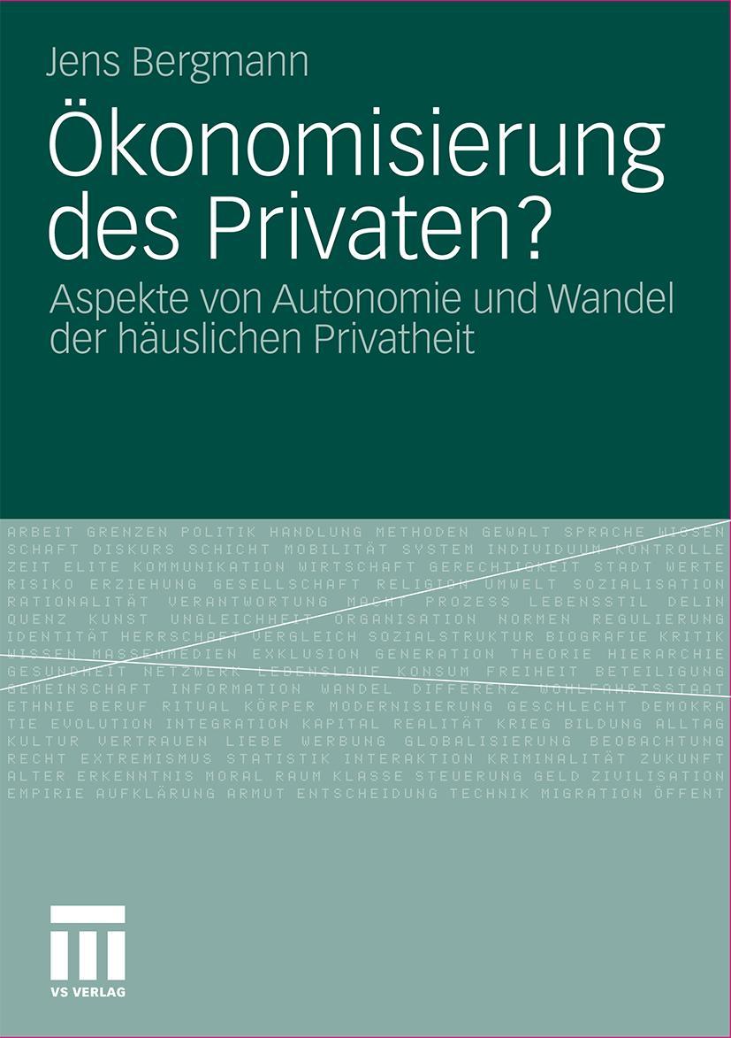 Vorderes Coverbild Ökonomisierung des Privaten?