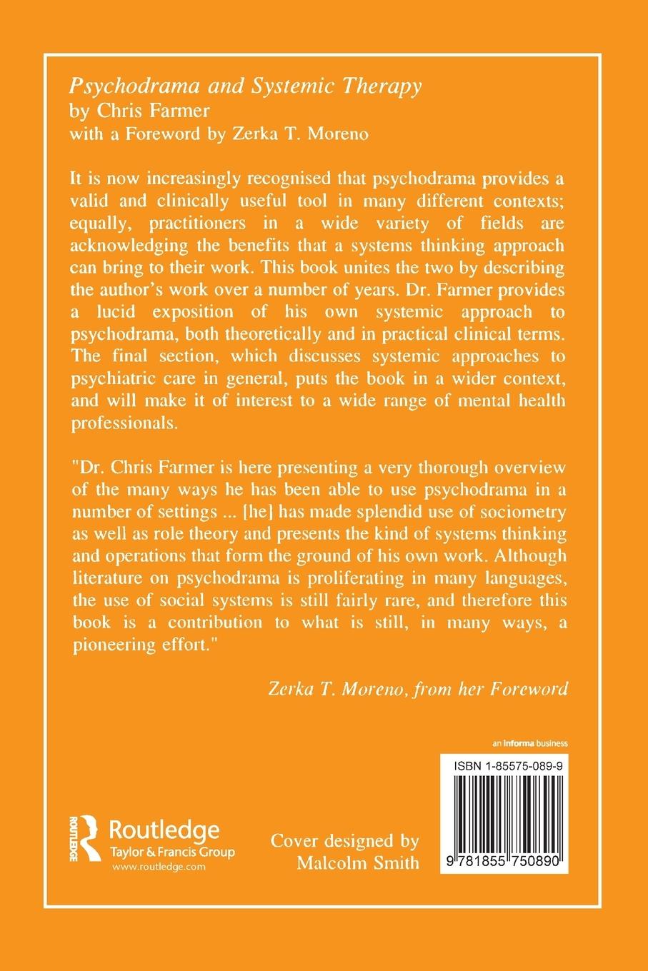 Rückseitencover Psychodrama and Systemic Therapy