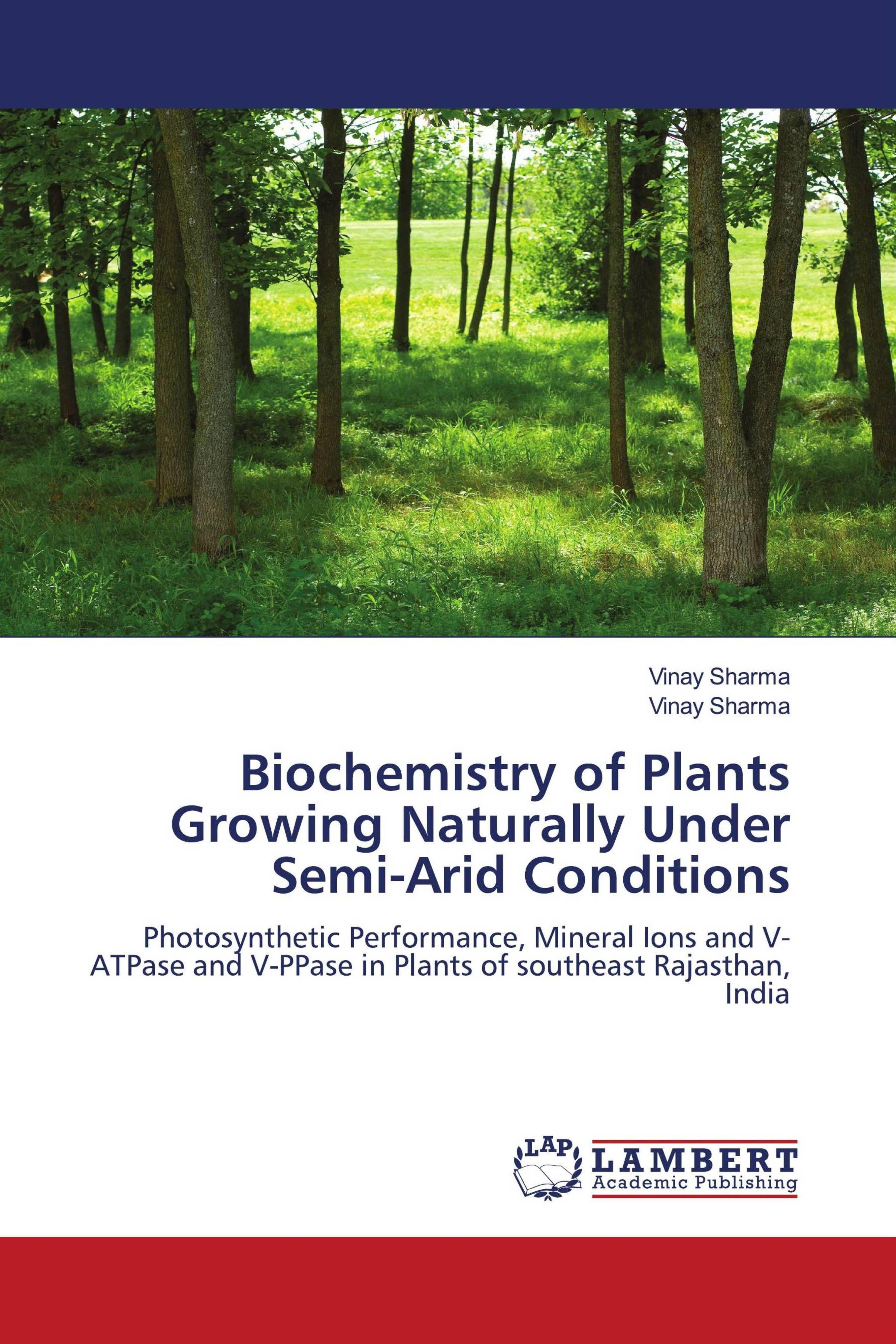 Vorderes Coverbild Biochemistry of Plants Growing Naturally Under Semi-Arid Conditions