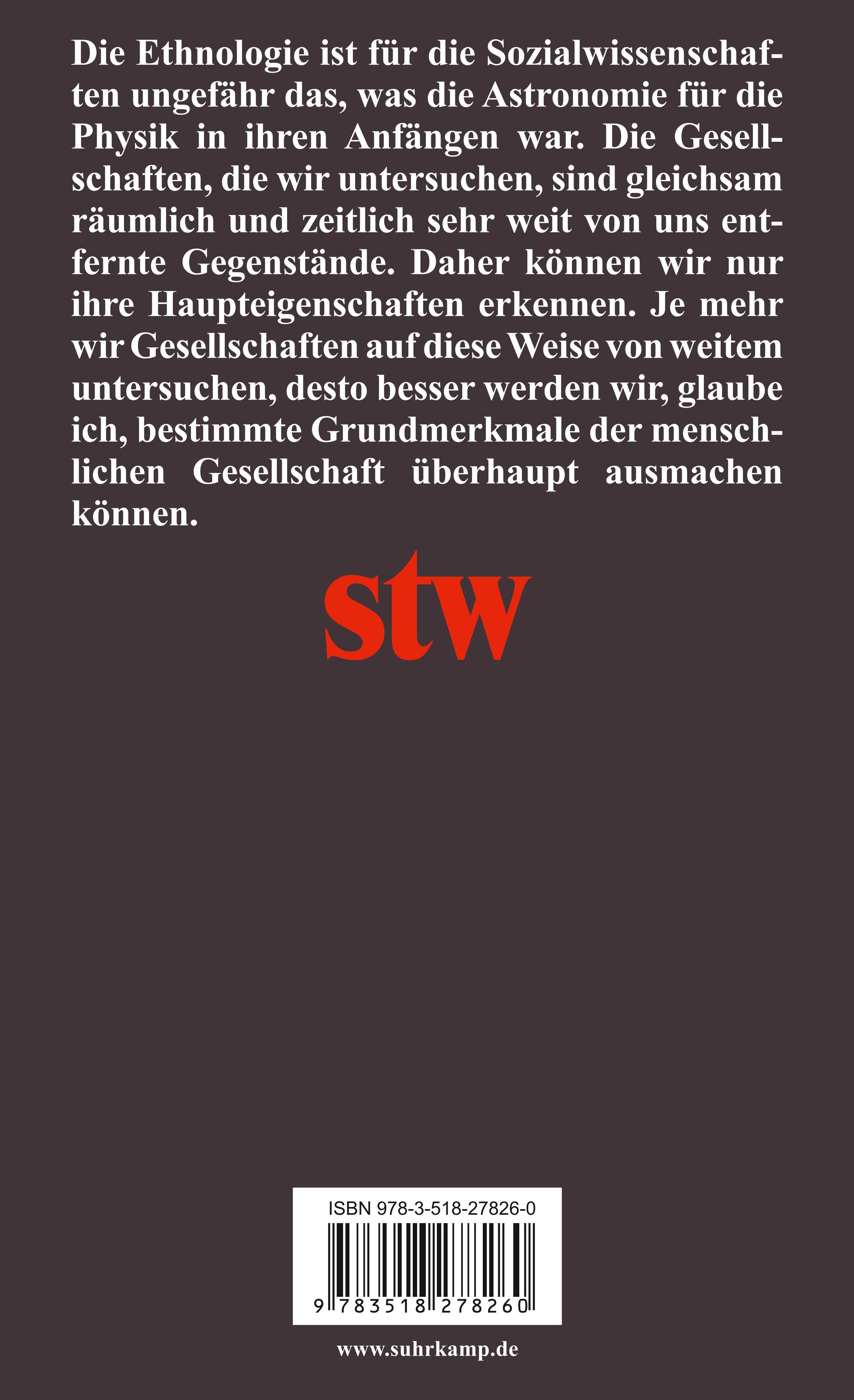 Rückseitencover Strukturale Anthropologie I