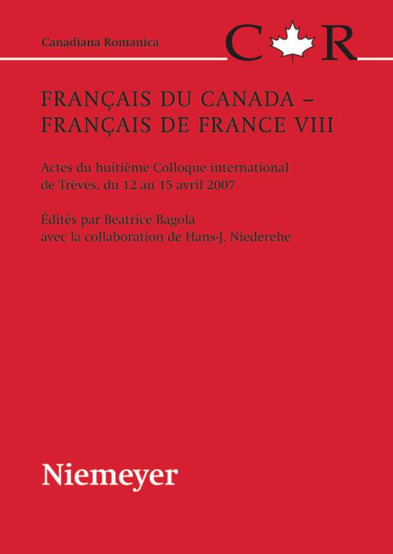 Vorderes Coverbild Français du Canada - Français de France VIII