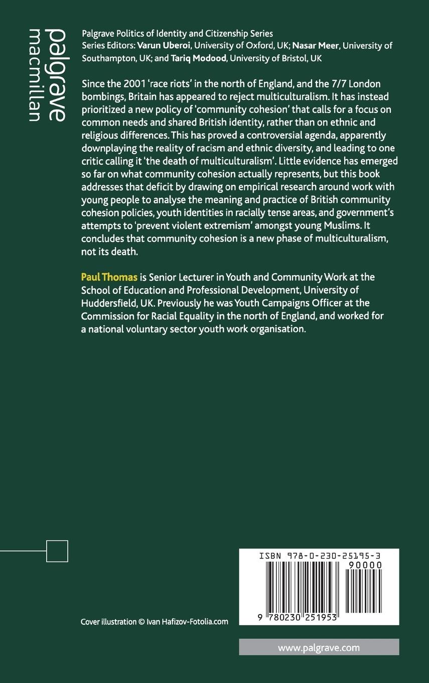 Rückseitencover Youth, Multiculturalism and Community Cohesion