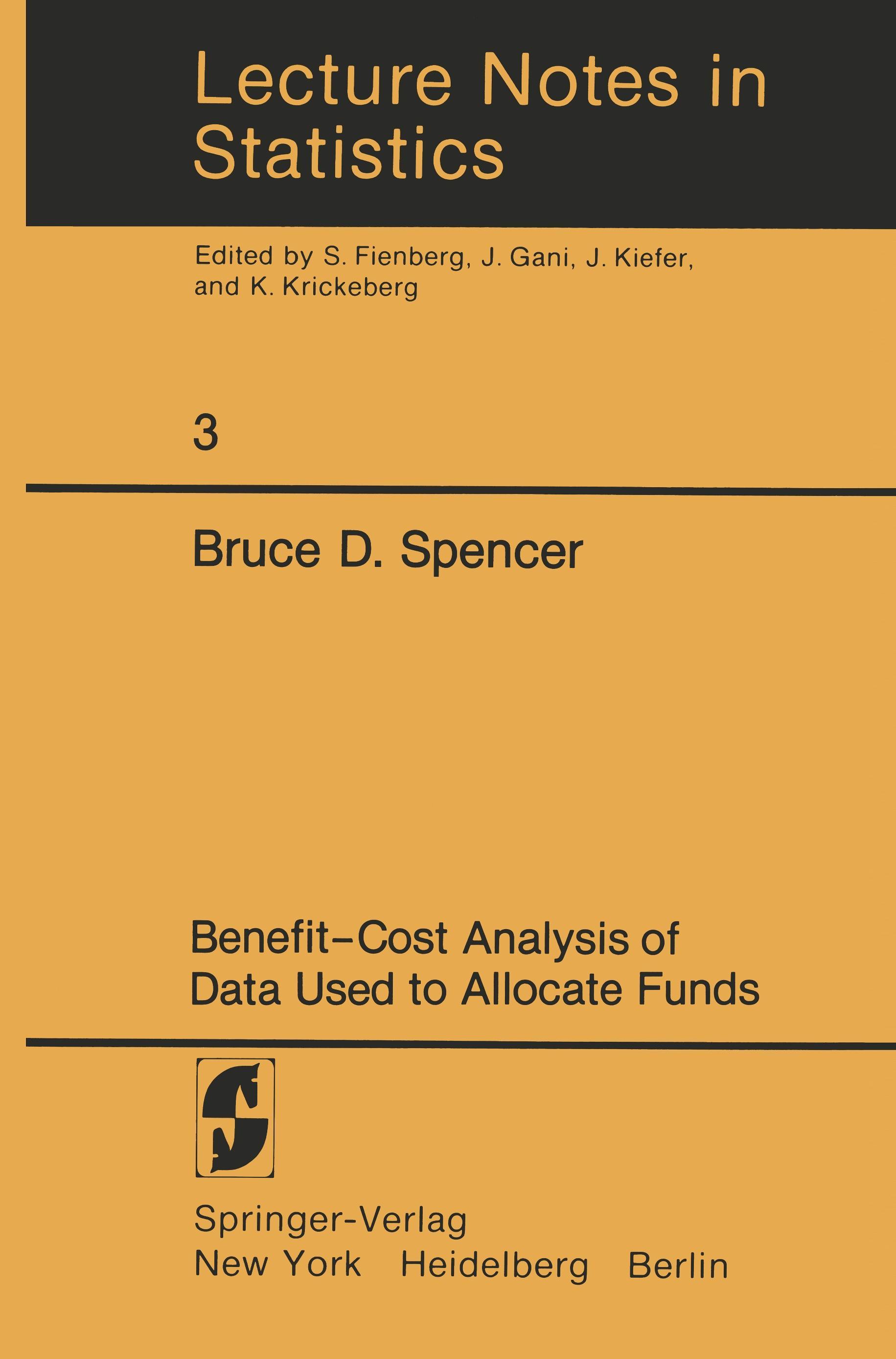 Vorderes Coverbild Benefit-Cost Analysis of Data Used to Allocate Funds