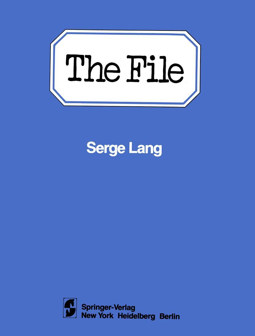 Vorderes Coverbild The File