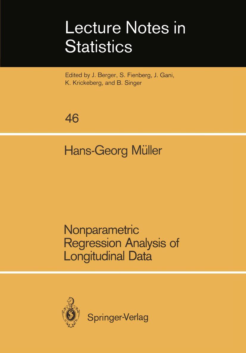 Vorderes Coverbild Nonparametric Regression Analysis of Longitudinal Data