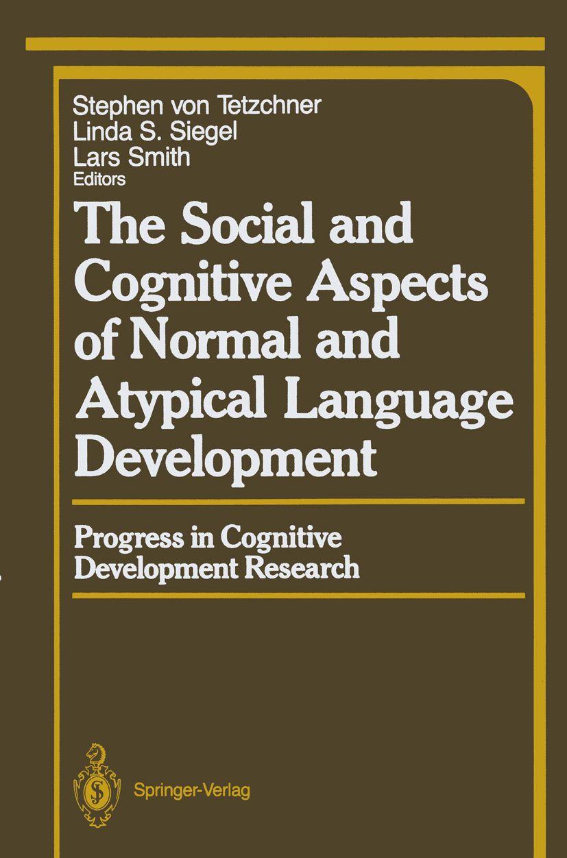Vorderes Coverbild The Social and Cognitive Aspects of Normal and Atypical Language Development