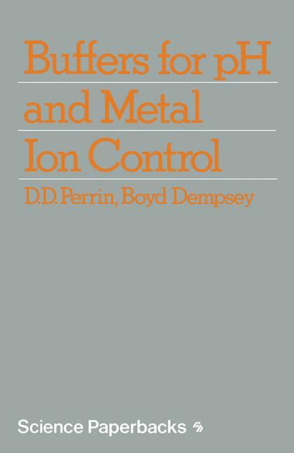 Vorderes Coverbild Buffers for pH and Metal Ion Control