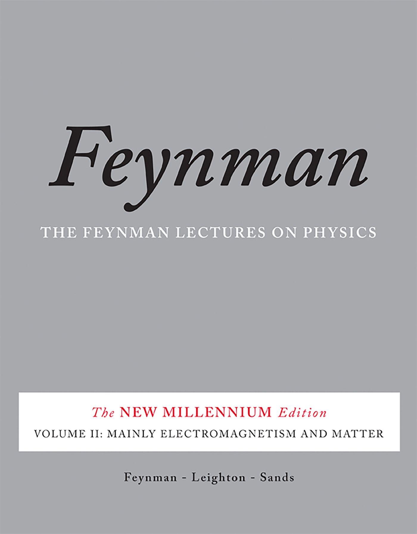 Vorderes Coverbild Feynman Lectures on Physics, Volume II