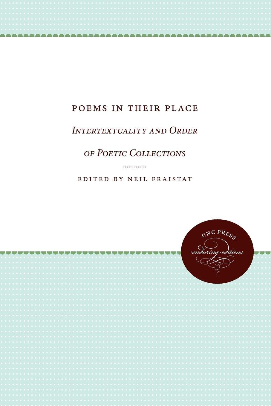 Vorderes Coverbild Poems in Their Place