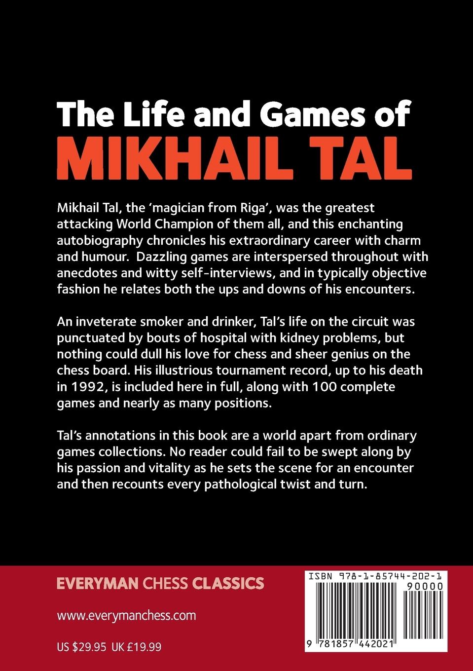 Rückseitencover The Life and Games of Mikhail Tal
