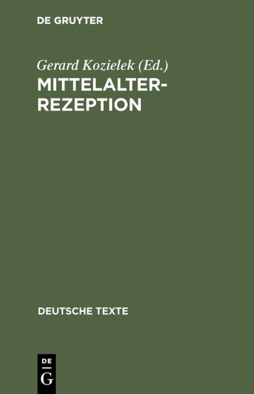 Vorderes Coverbild Mittelalterrezeption