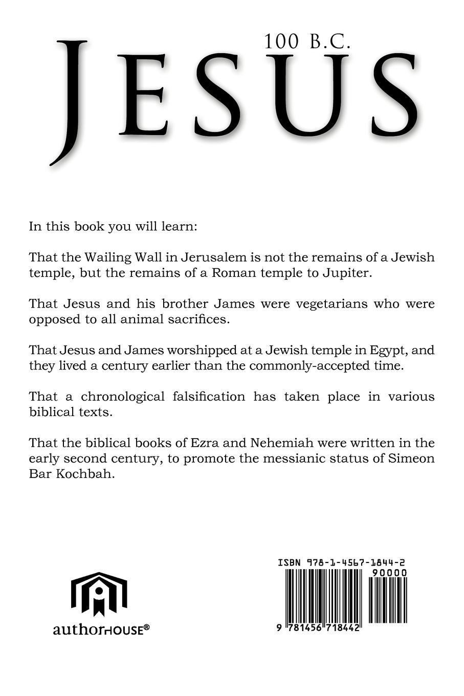 Rückseitencover JESUS 100 B.C.