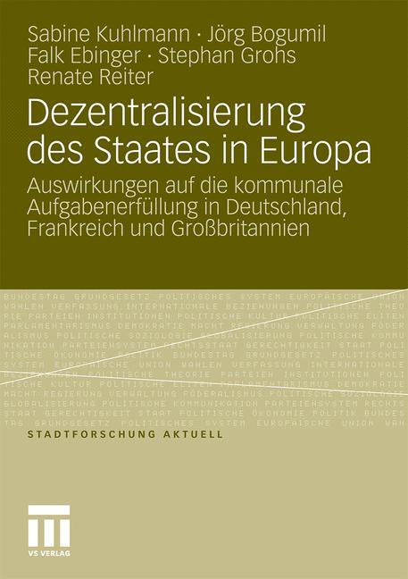 Vorderes Coverbild Dezentralisierung des Staates in Europa