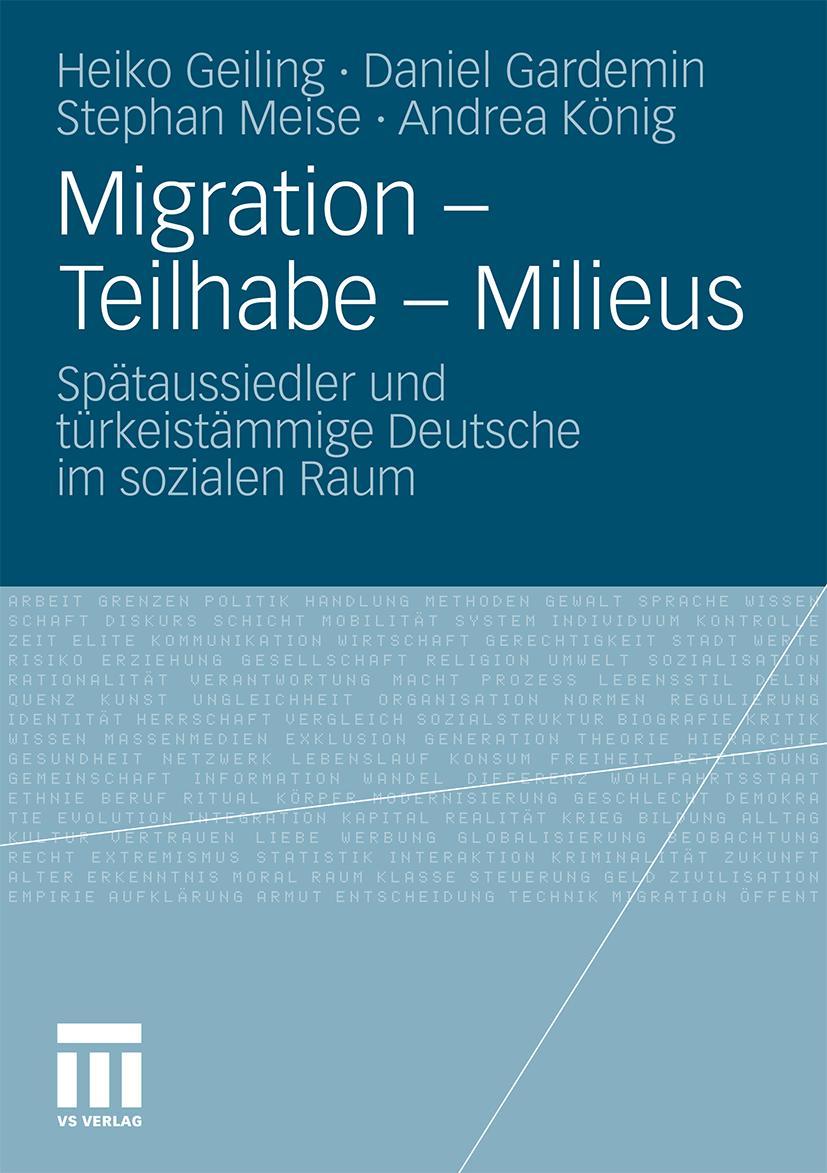 Vorderes Coverbild Migration - Teilhabe - Milieus