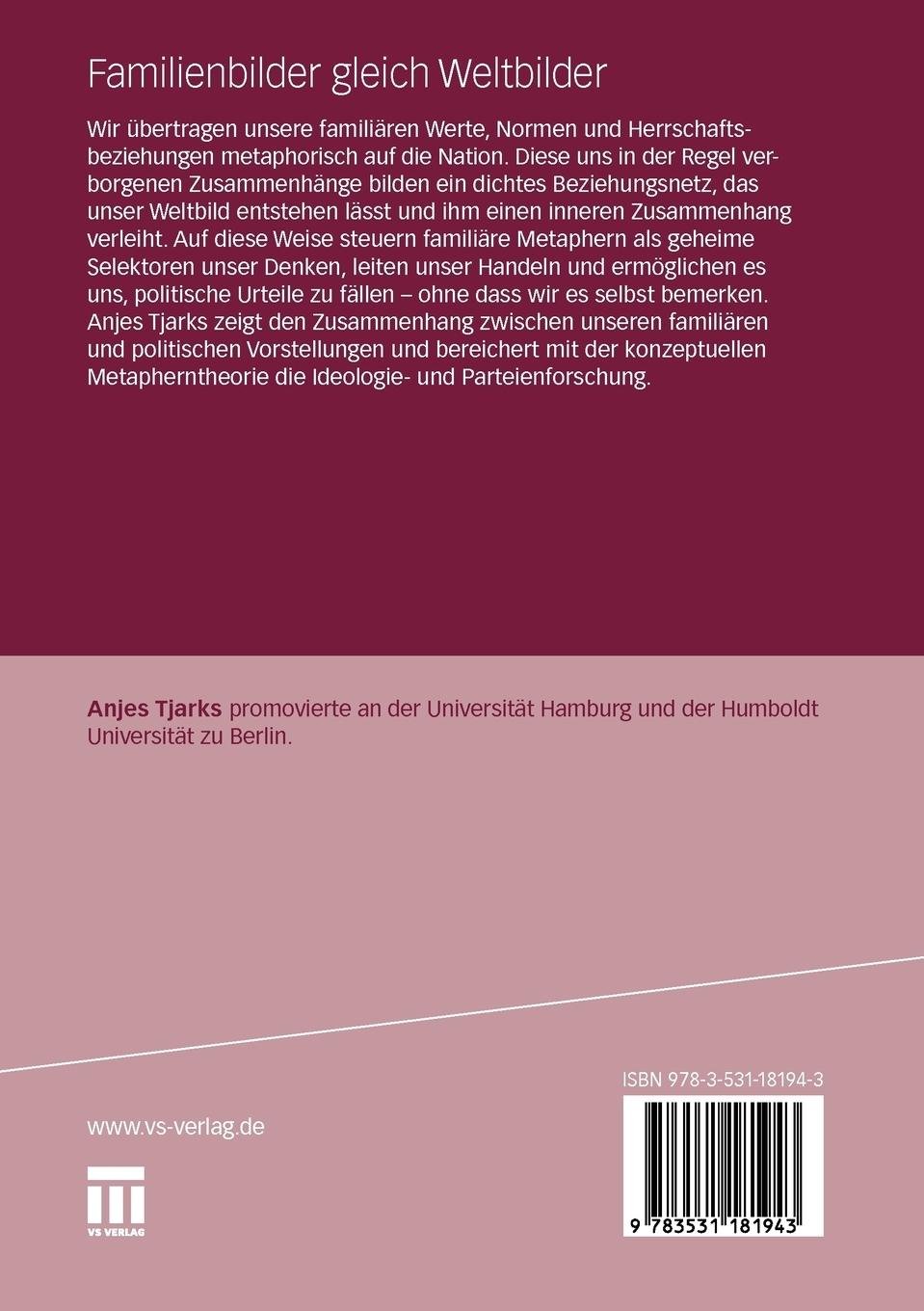 Rückseitencover Familienbilder gleich Weltbilder