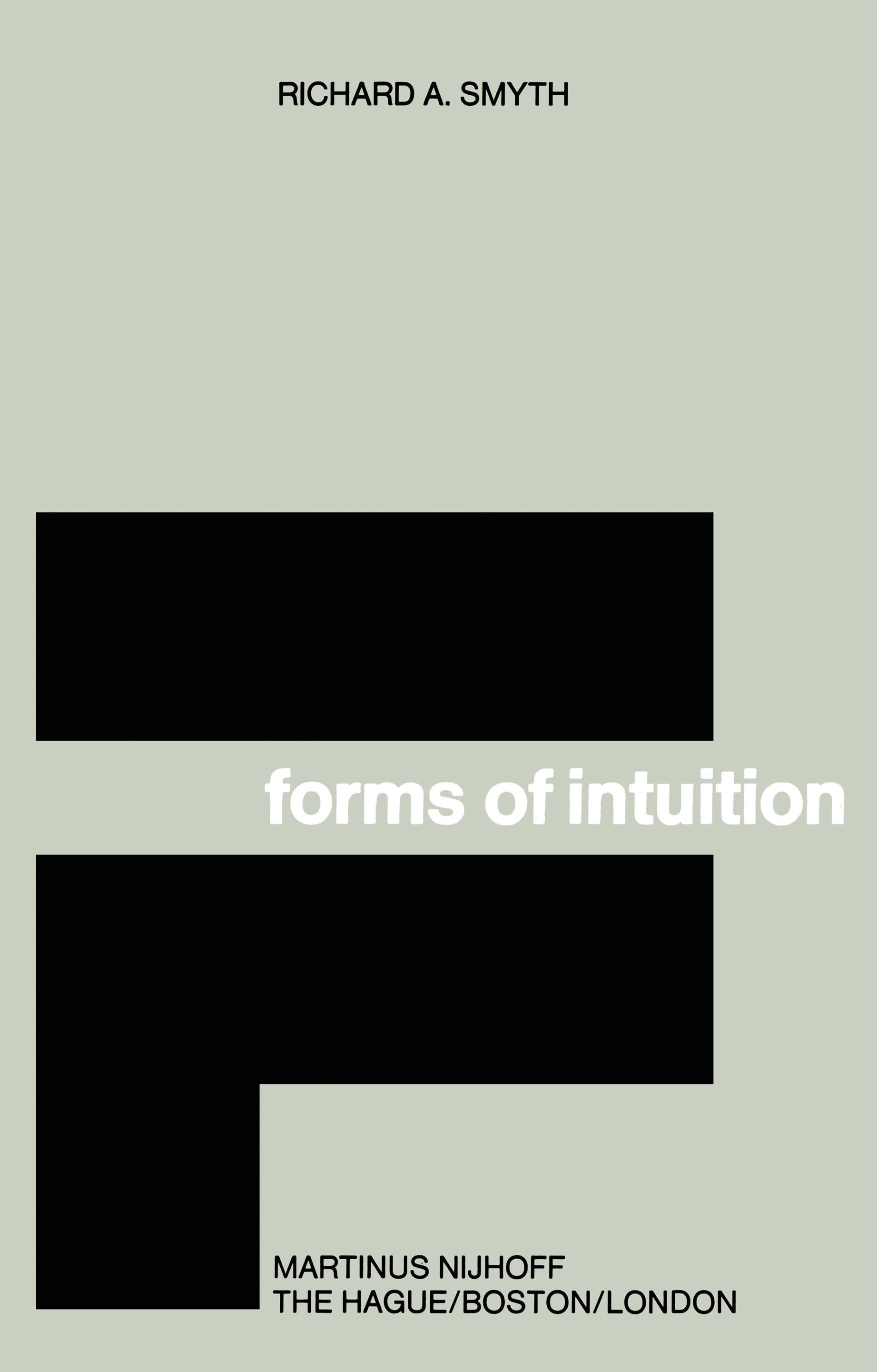Vorderes Coverbild Forms of Intuition