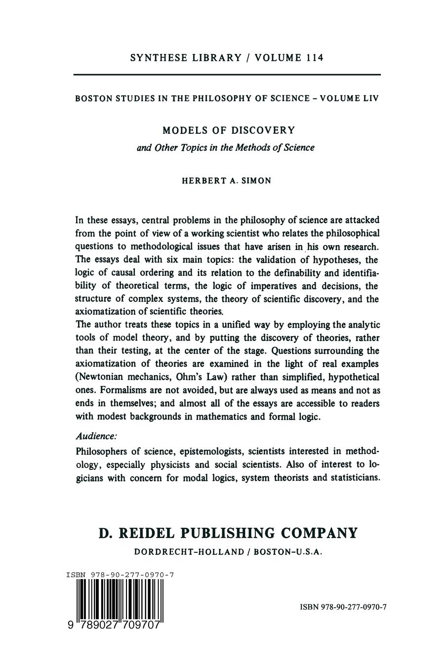 Rückseitencover Models of Discovery