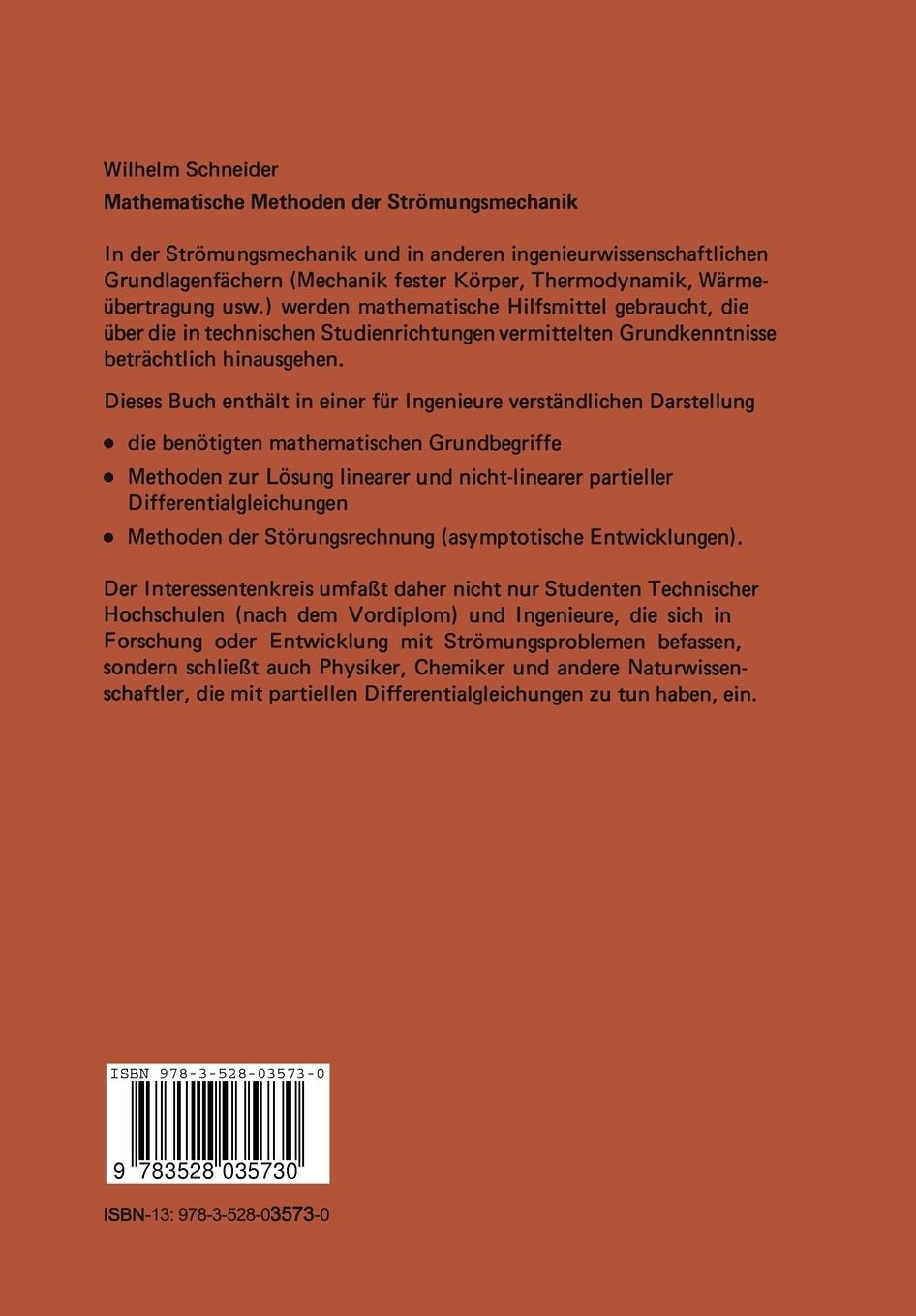 Rückseitencover Mathematische Methoden der Strömungsmechanik