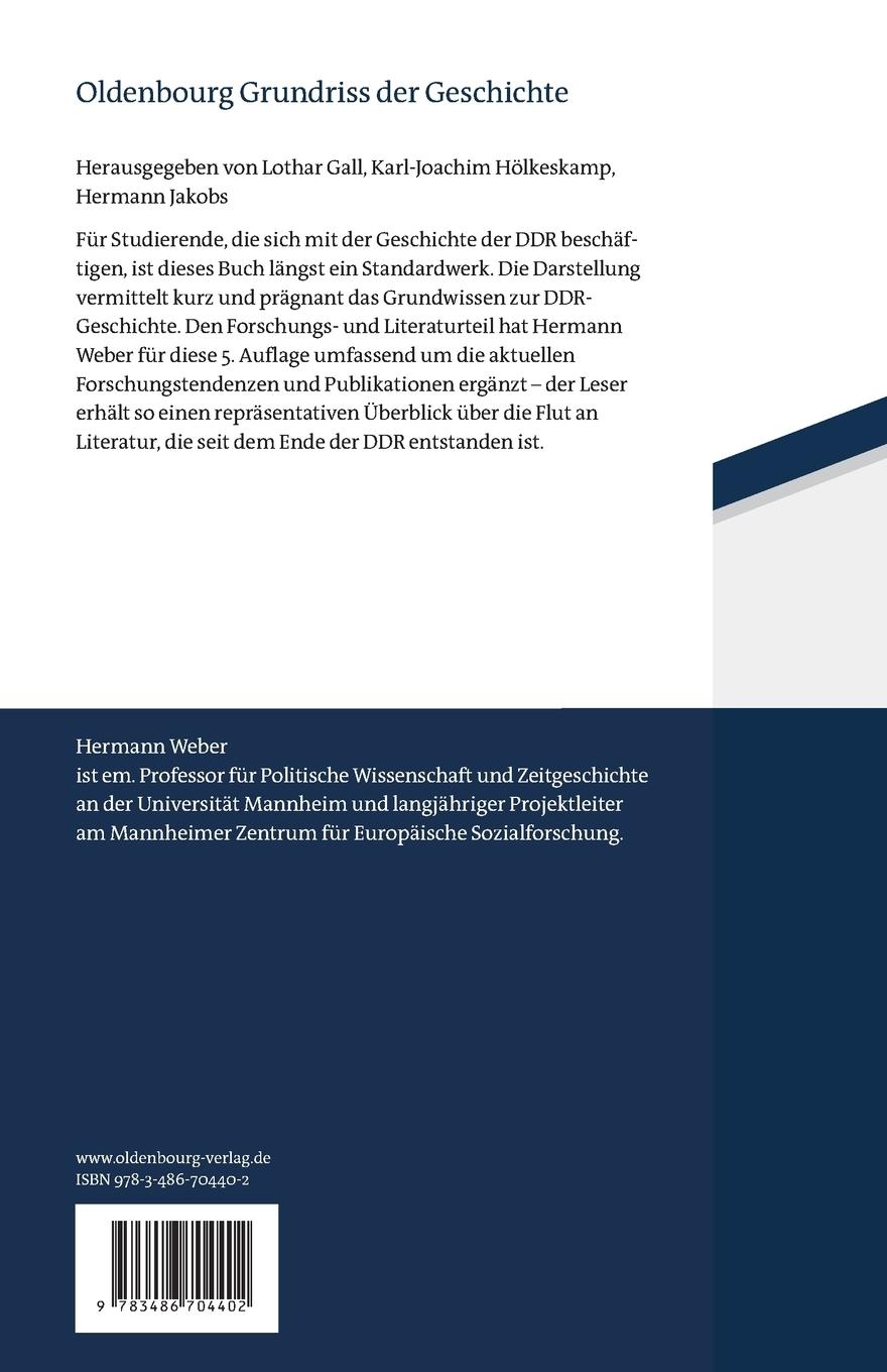 Rückseitencover Die DDR 1945-1990