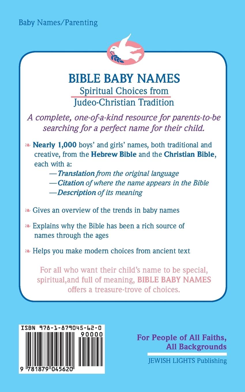 Rückseitencover Bible Baby Names
