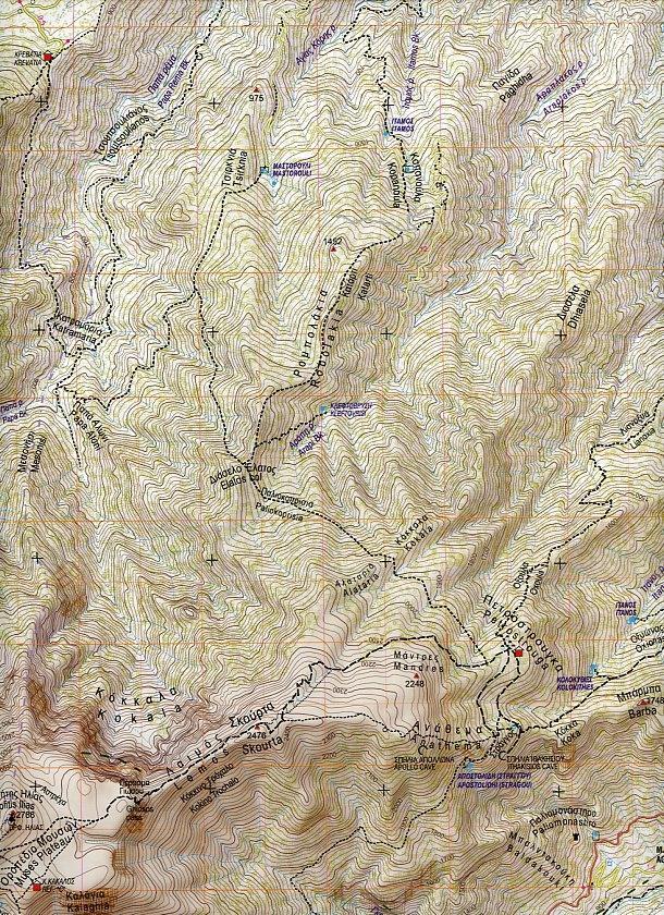 Beispielinhalt (Bild) Olymp / Mt Olympus 1 : 25 000