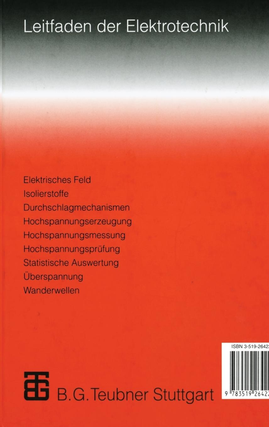 Rückseitencover Hochspannungstechnik