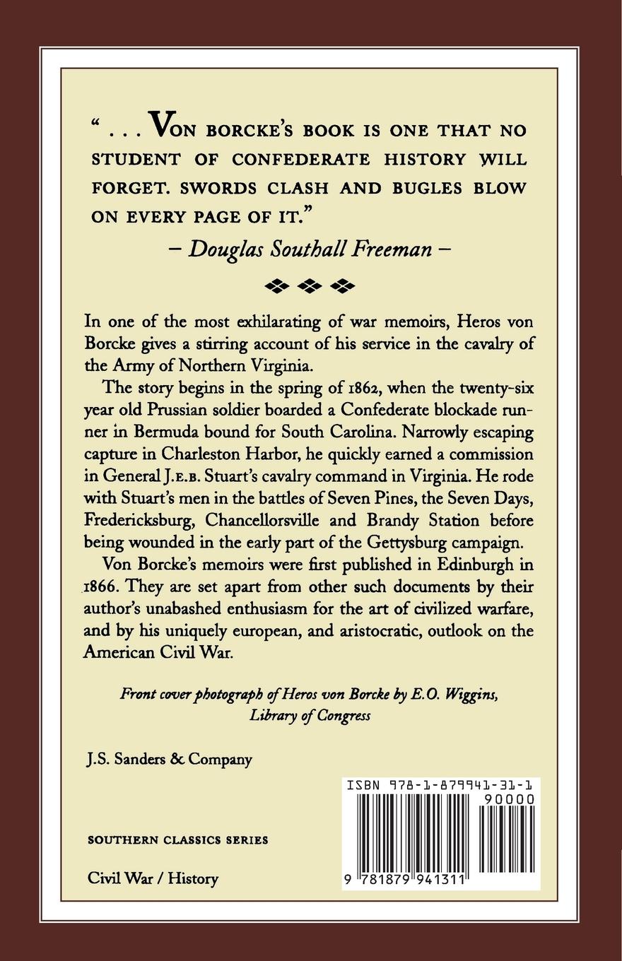 Rückseitencover Memoirs of the Confederate War for Independence