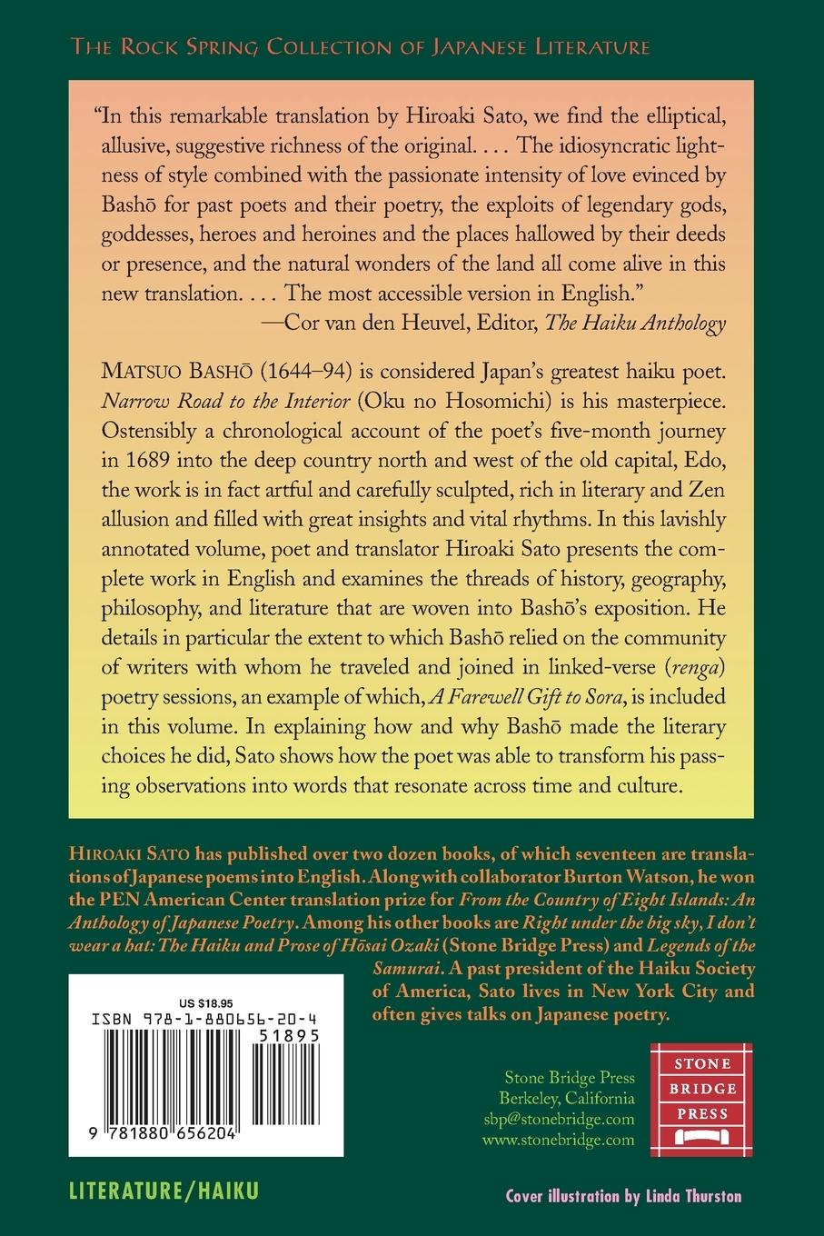 Rückseitencover Basho's Narrow Road
