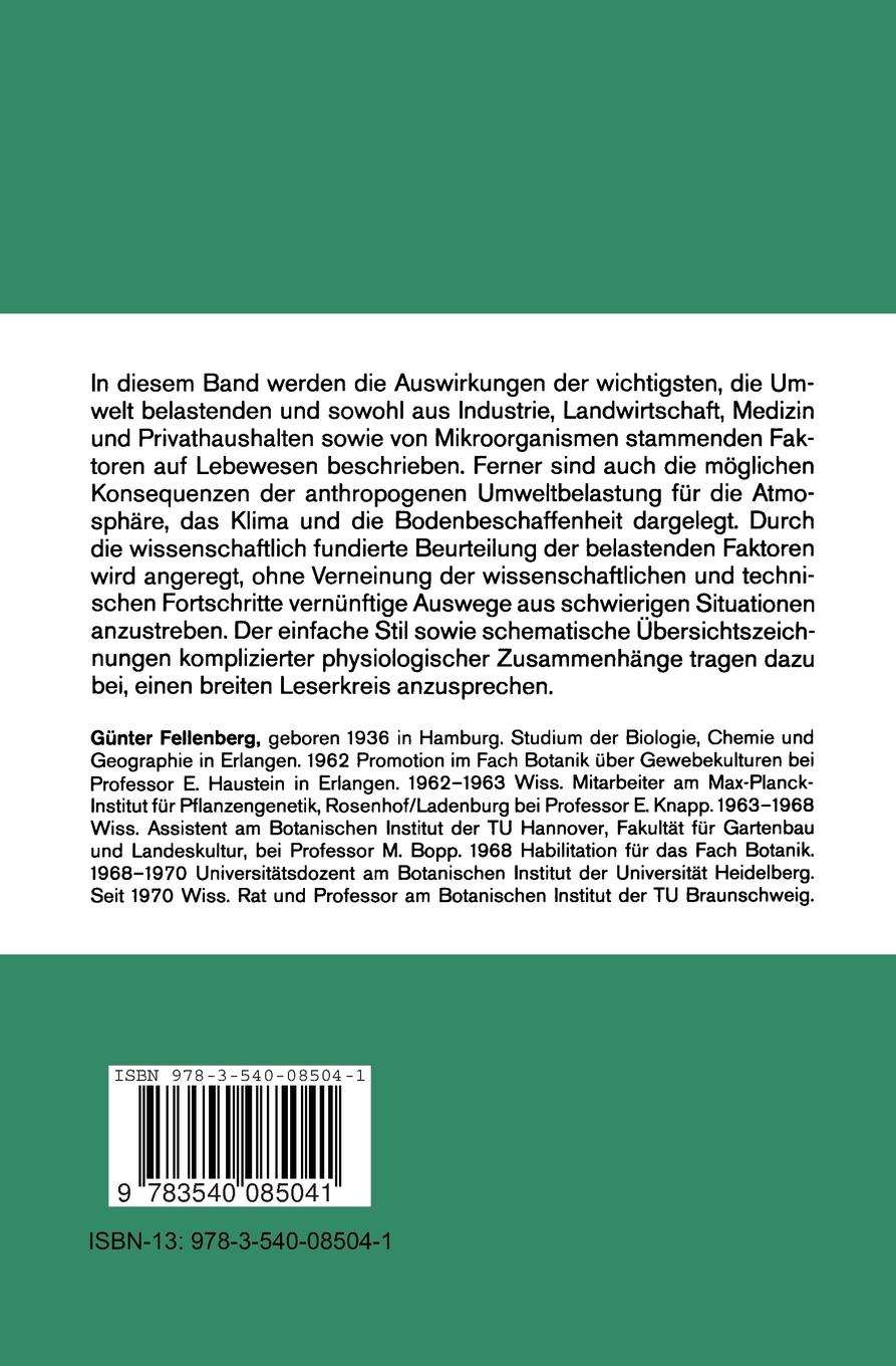 Rückseitencover Umweltforschung