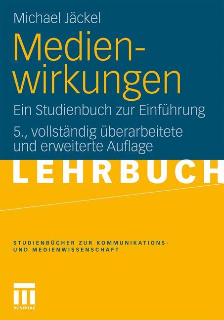 Vorderes Coverbild Medienwirkungen