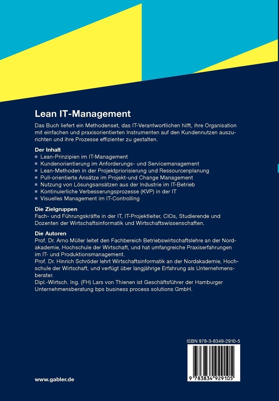 Rückseitencover Lean IT-Management