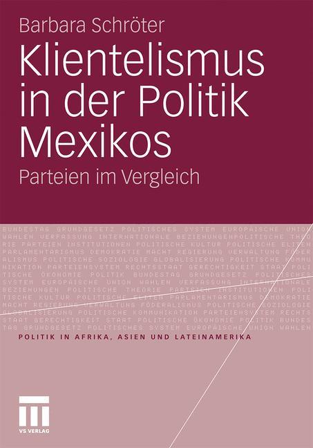 Vorderes Coverbild Klientelismus in der Politik Mexikos