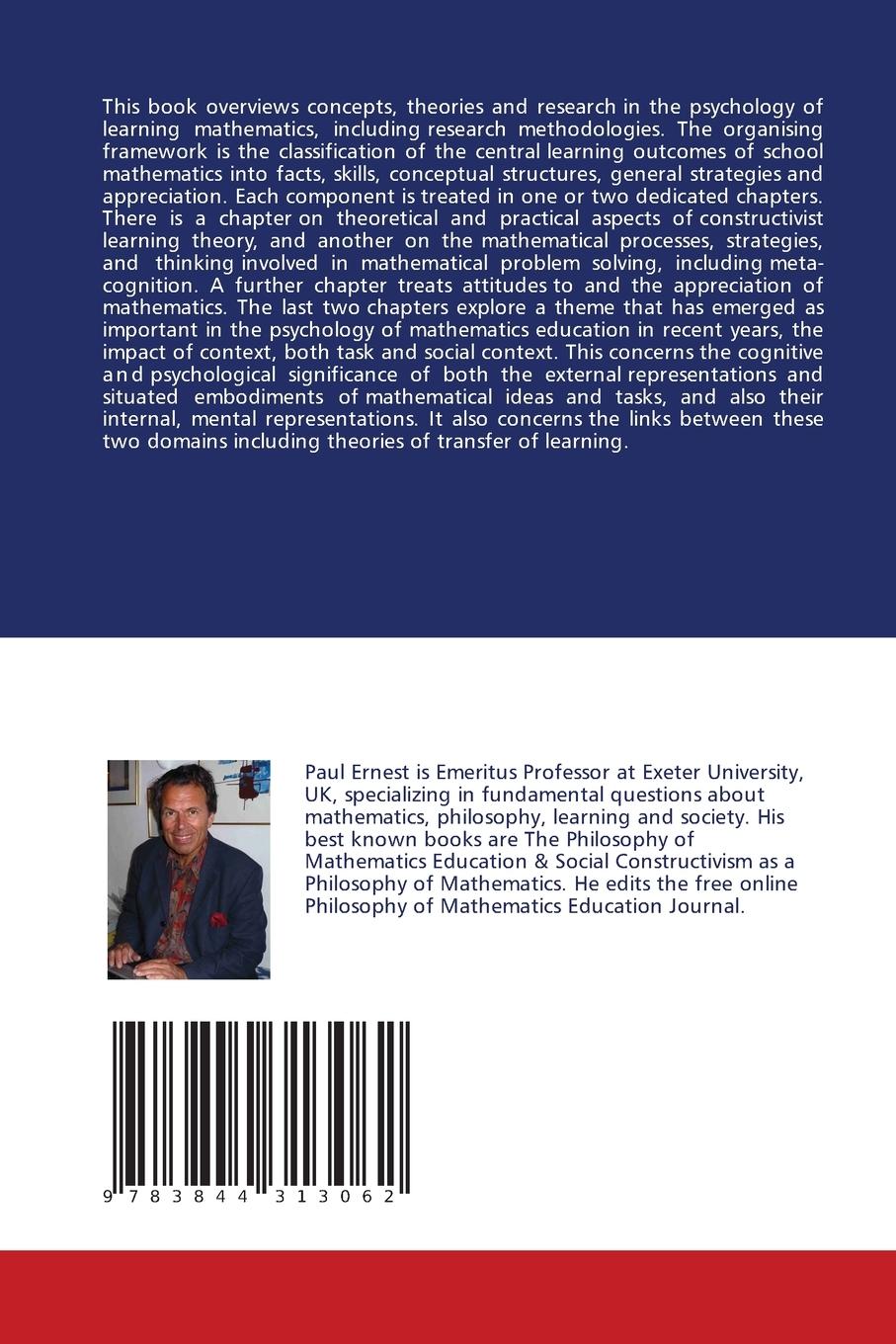 Rückseitencover The Psychology of Learning Mathematics