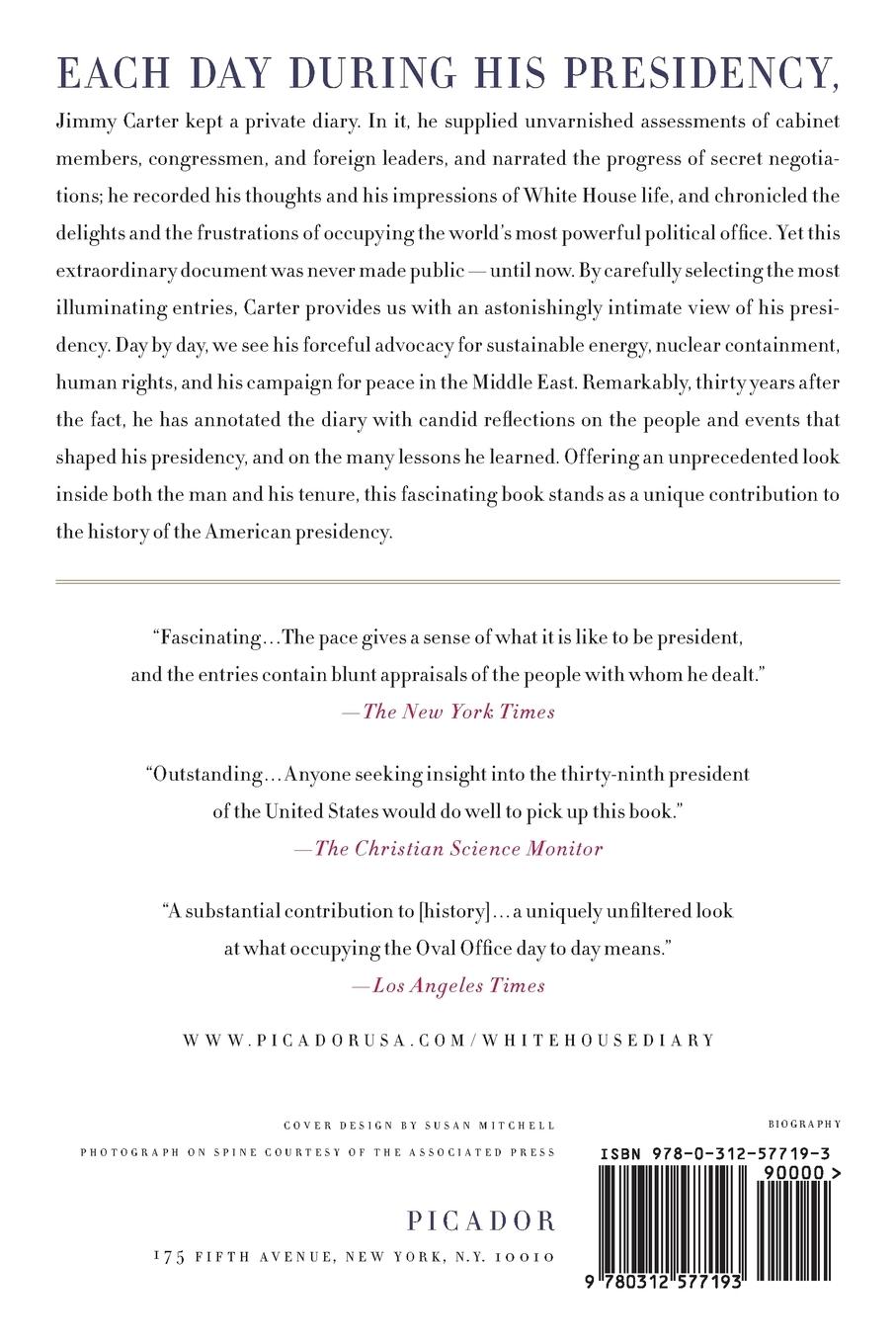 Rückseitencover White House Diary