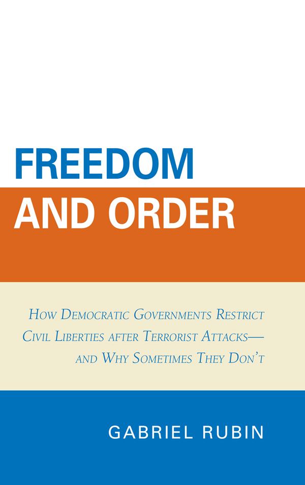 Vorderes Coverbild Freedom and Order