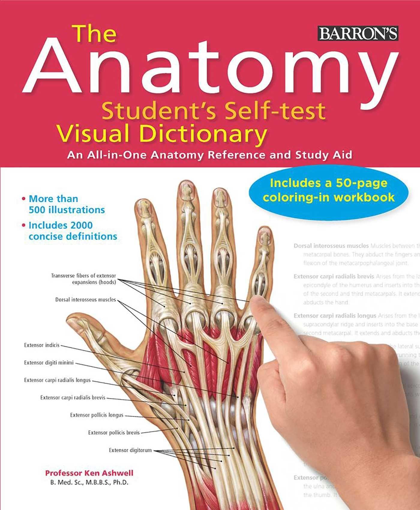 Vorderes Coverbild Anatomy Student's Self-Test Visual Dictionary