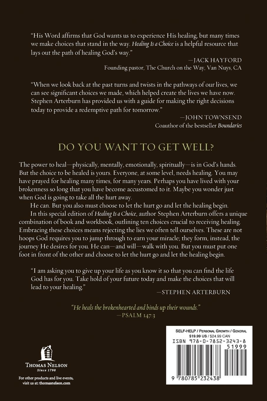 Rückseitencover The Healing Is a Choice