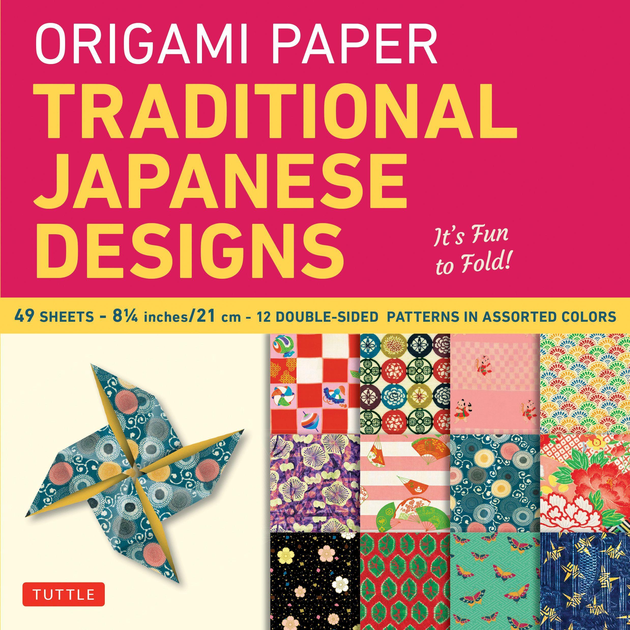 Vorderes Coverbild Origami Paper - Traditional Japanese Designs - Large 8 1/4