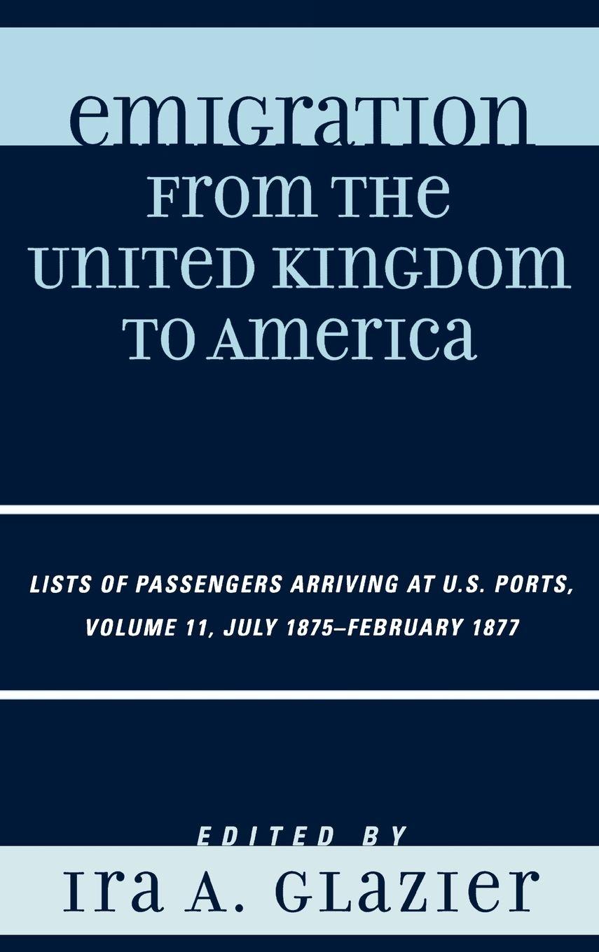 Vorderes Coverbild Emigration from the United Kingdom to America