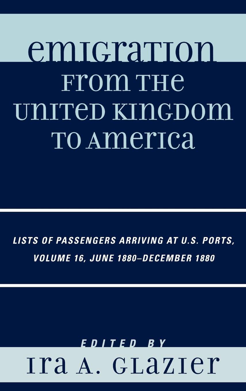 Vorderes Coverbild Emigration from the United Kingdom to America