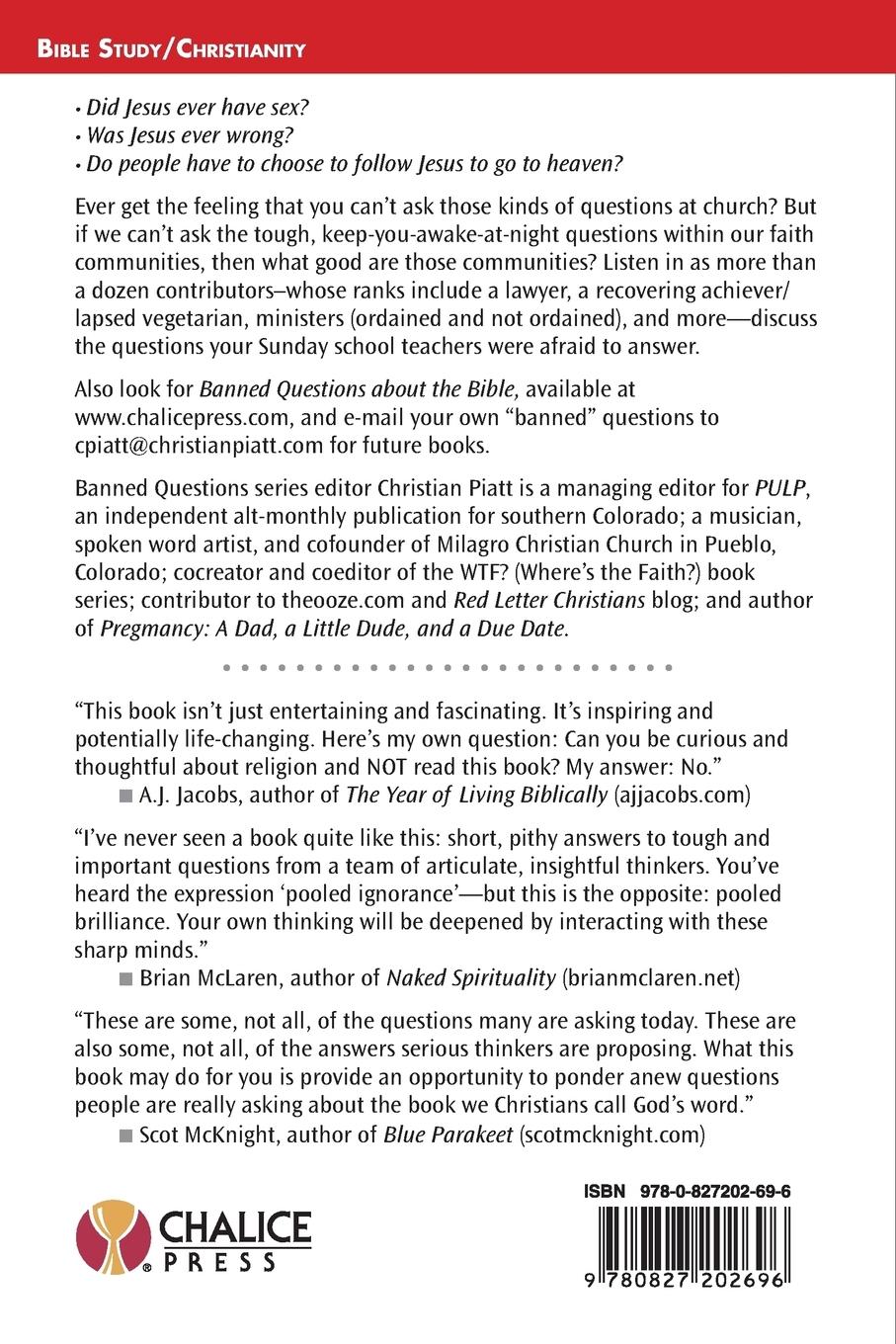 Rückseitencover Banned Questions about Jesus