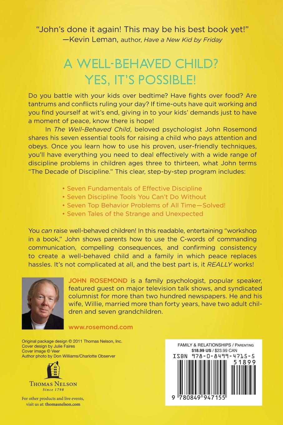 Rückseitencover The Well-Behaved Child