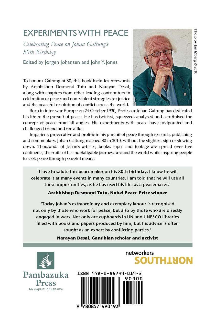 Rückseitencover Experiments with Peace