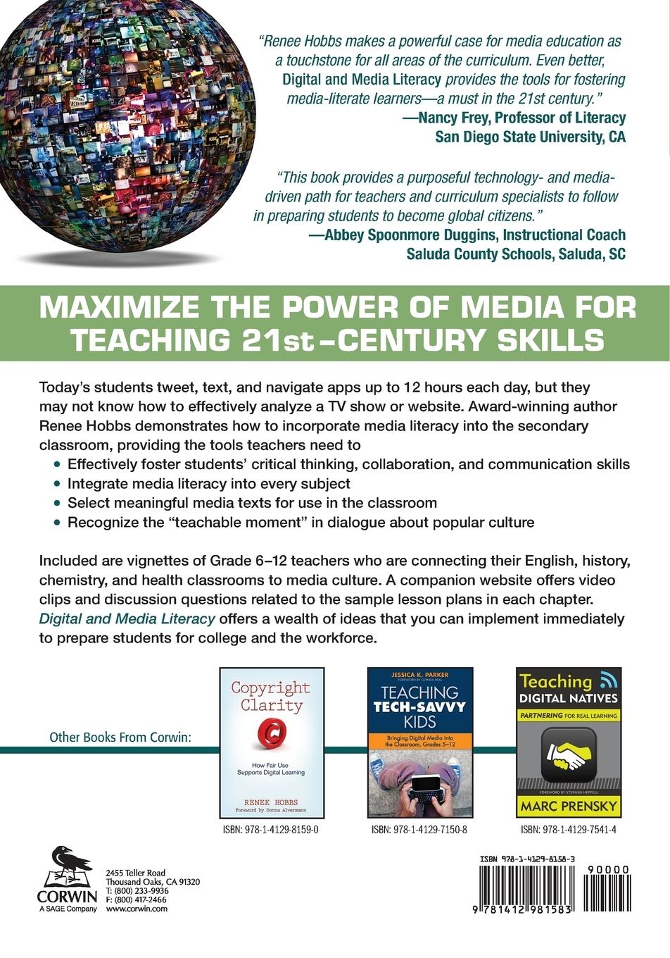 Rückseitencover Digital and Media Literacy