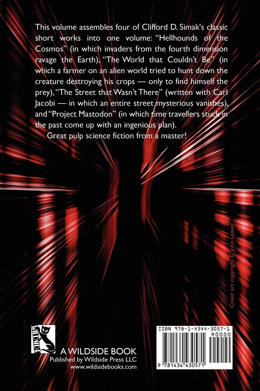 Rückseitencover Hellhounds of the Cosmos and Other Tales from the Fourth Dimension