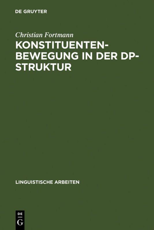 Vorderes Coverbild Konstituentenbewegung in der DP-Struktur