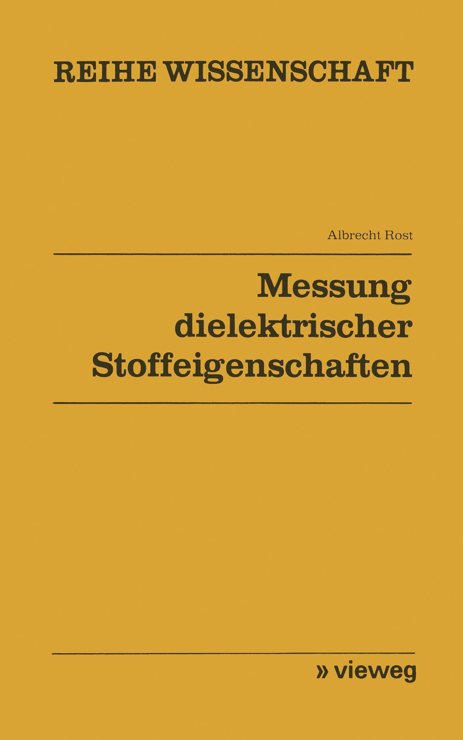 Vorderes Coverbild Messung dielektrischer Stoffeigenschaften